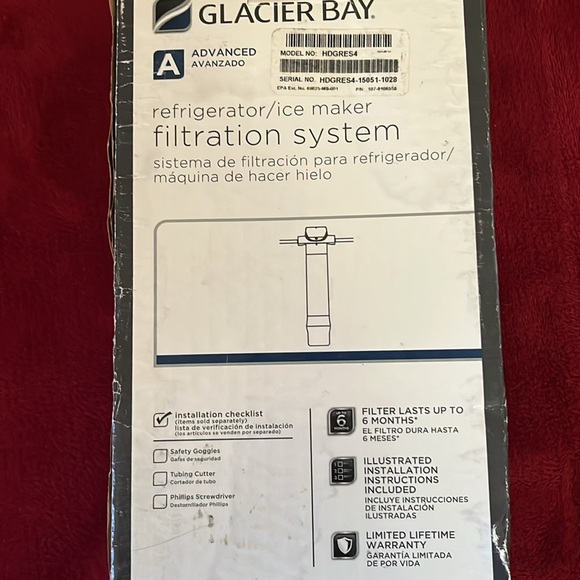 New in Box Glacier Bay Refrigerator/Ice-Maker Water Filter System - Picture 9 of 13